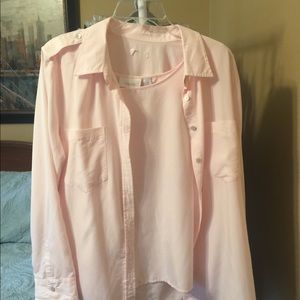 Pink blouse with pink shell